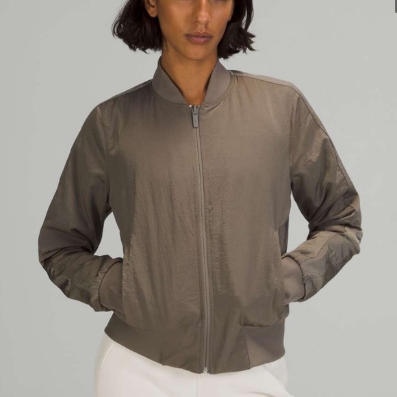 Lululemon Non-Stop Reversible Bomber Jacket in Rover Size 4 - Picture 1 of 11
